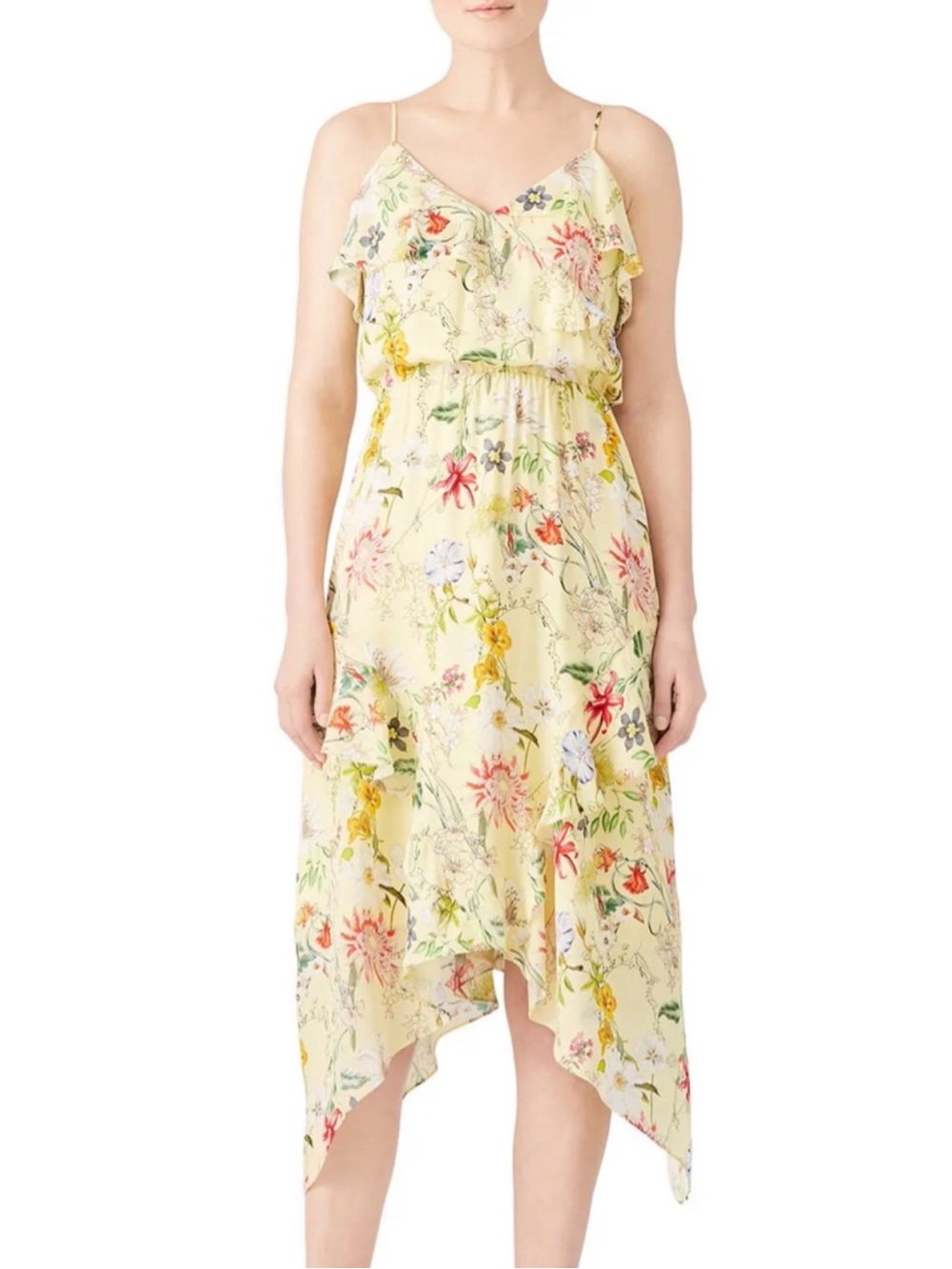 Parker Yellow Floral Dress